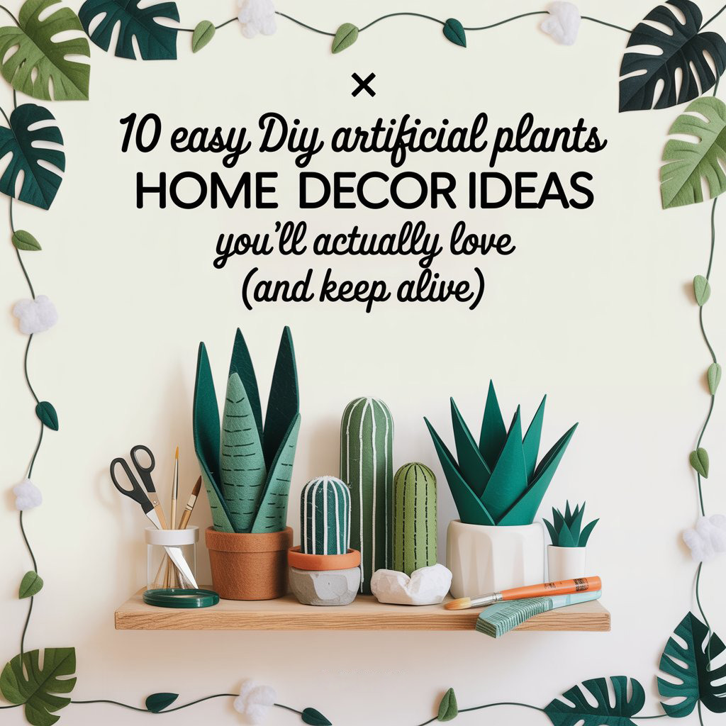 10 DIY Artificial Plants Home Decor Ideas