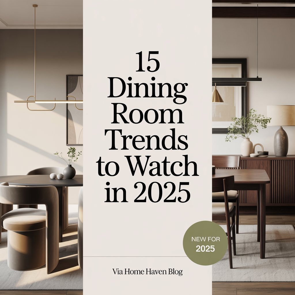 15 Dining Room Trends to Watch in 2025
