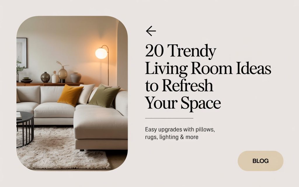 20 Trendy Living Room Ideas to Refresh Your Space