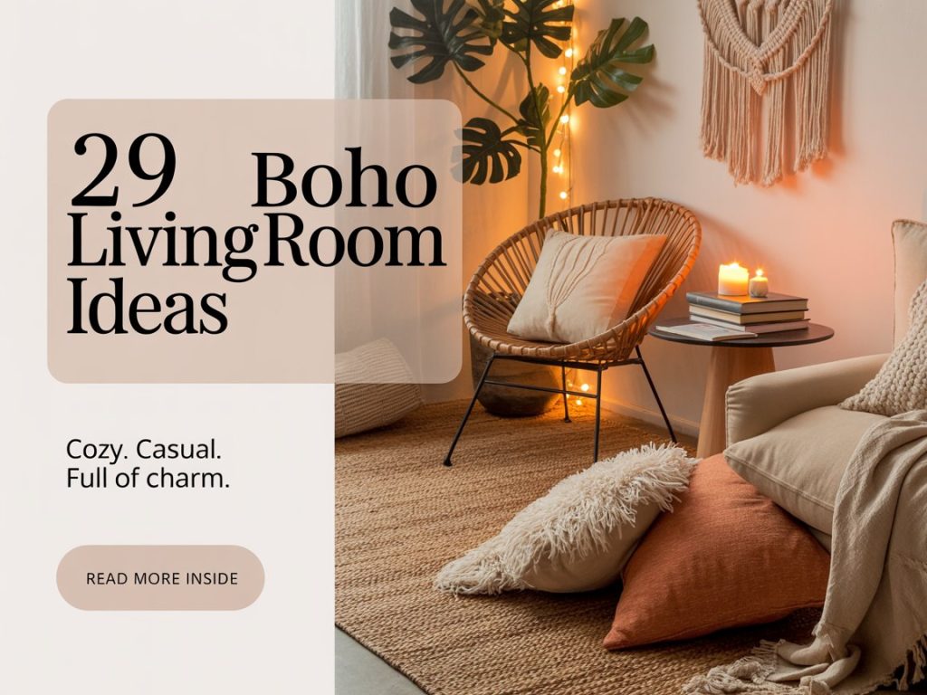 29 Boho Living Room Ideas for a Cozy Casual Home