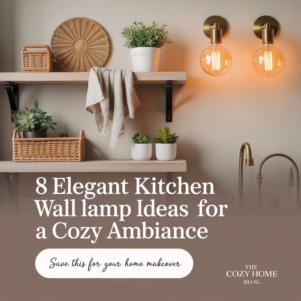 8 Elegant Kitchen Wall Lamp Ideas for a Cozy Ambiance