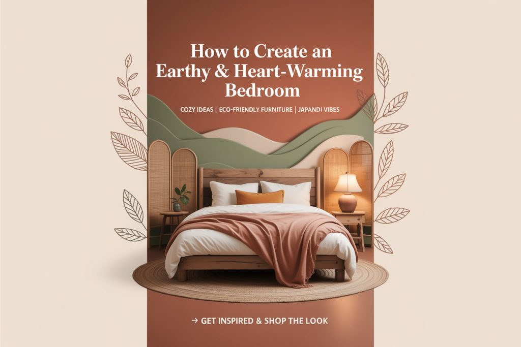 How to Create an Earthy and Heart Warming Bedroom